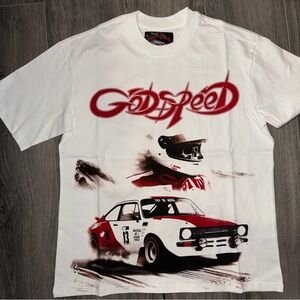 Godspeed White and Red Men's Graphic Tee